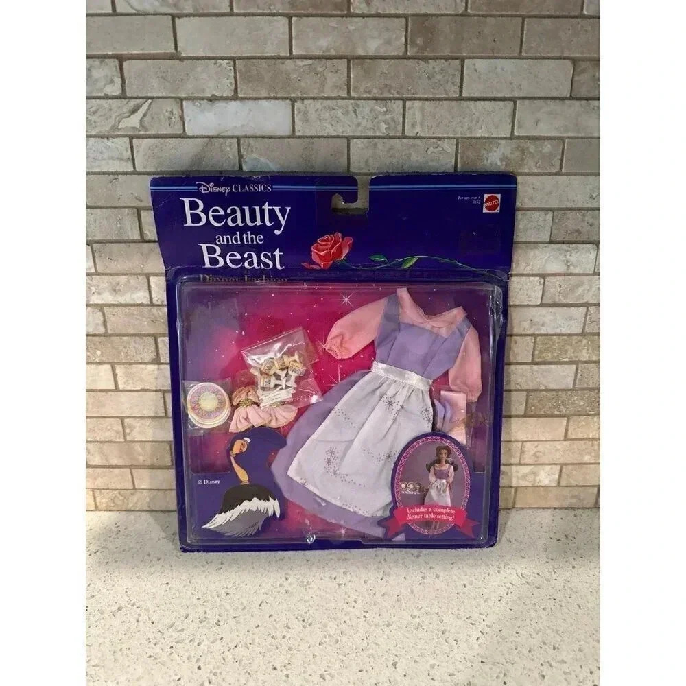 Vintage 1992 Mattel Disney Classics Beauty And The Beast Dinner Fashion  ‎ #115